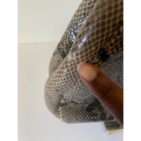 Coach Soho Lynn Faux Python Embossed 3 Compartment Snakeskin Hobo Purse Bag - Picture 3 of 12